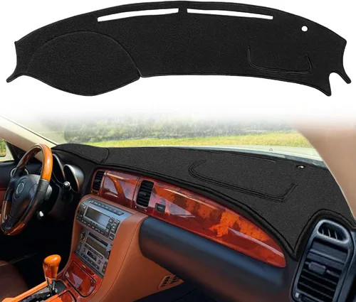 Vista 5 de Funda para salpicadero Fcovergurus de ajuste personalizado para Lexus ES300 ES330, protector de alfombrilla para salpicadero F116 (Beige)