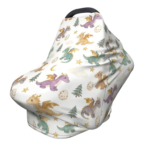 Vista 10 de Lindas fundas de asiento de coche con diseño de mariposa para bebé, multiusos para asiento de automóvil, cubierta de transporte transpirable