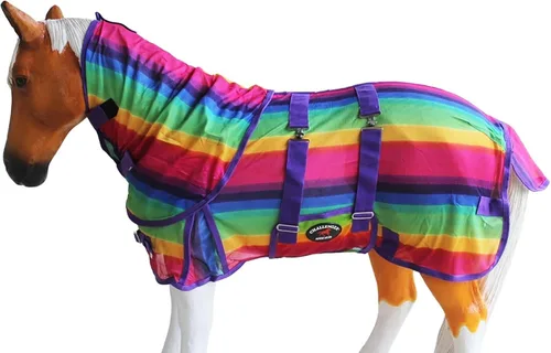 Vista 18 de CHALLENGER 36" Miniatura Destete Burro Pony Caballo Potro Verano Flysheet Marrón Floral 51831