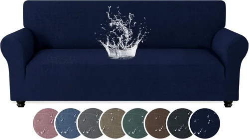 Vista 15 de MAXIJIN Funda impermeable para sillón de sala de estar, 1 pieza elástica con brazos, protector de muebles lavable para perros y mascotas (S, café)