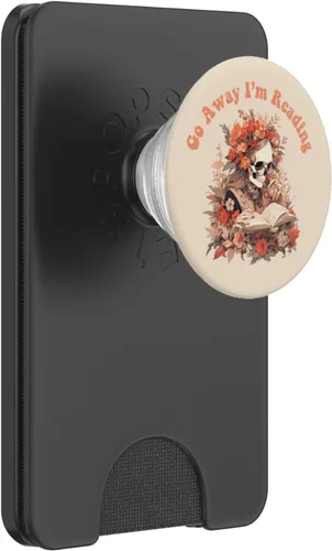 Vista 7 de Bookish - Divertido esqueleto gótico gótico amante de la lectura de libros, PopSockets intercambiables PopGrip