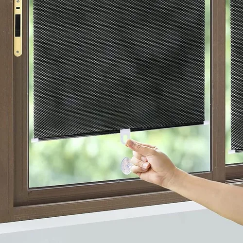 Vista 4 de Persianas enrollables con protección solar, persianas enrollables con ventosas, aislamiento térmico, protección UV, ideal para automóvil, hogar