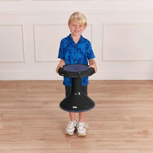 Vista 9 de ECR4Kids ACE Active Core Engagement Taburete Tambaleante, Altura del Asiento de 15 Pulgadas, Asientos Flexibles, Negro