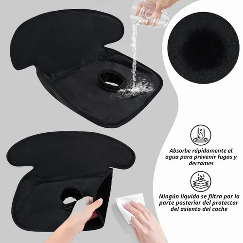 Vista 7 de INFANZIA Protector de Asiento para Auto, Protector de Asiento para Coche Impermeable para Entrenamiento de Baño para Niños Pequeños, Bebés