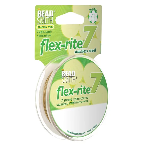 Vista 27 de The Beadsmith Flex-Rite - Alambre de acero inoxidable recubierto de nailon Transparente: 30 pies