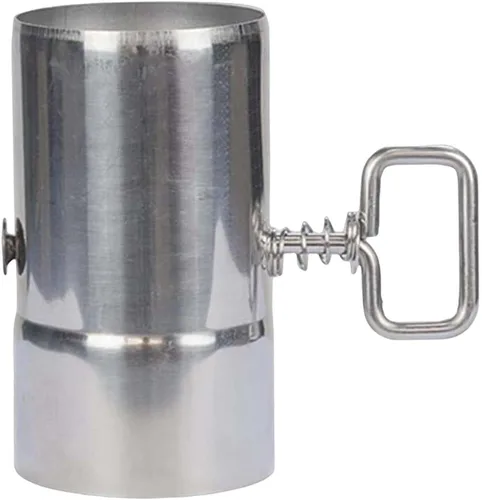 Vista 6 de Almencla Tubo de estufa portátil con amortiguador, tubo de chimenea, carpas calientes, estufa, tubo de extensión de combustión de acero inoxidable