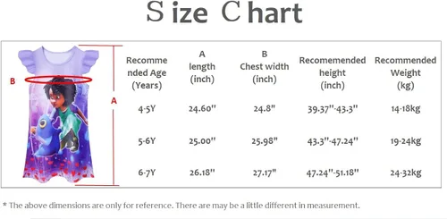 Vista 3 de Cartoon Printed Princess Jacob and The Sea Beast Toddler Girls Home Wear Casual Dress Occasion Dresses