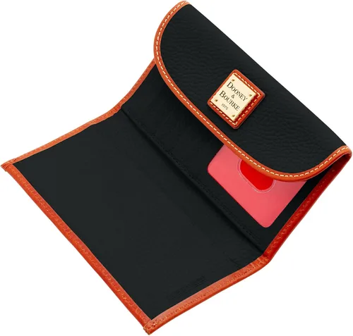 Vista 3 de Dooney & Bourke Billetera, cartera de embrague continental de grano de guijarros, Negro