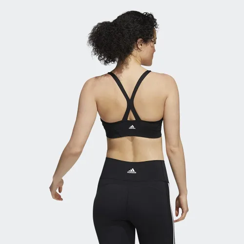 Vista 3 de adidas Sujetador de yoga ligero para mujer, blanco, (Wonder White)