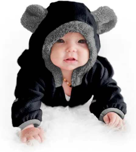 Vista 94 de Enterizo de vellón para bebé, rómper de una sola pieza con capucha para niños, ropa para exteriores, chaqueta infantil