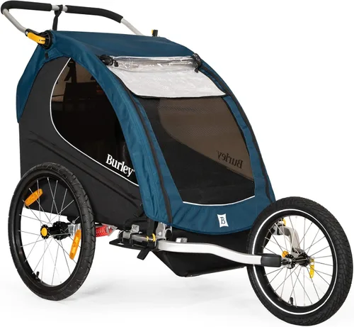 Vista 8 de Burley Encore X, remolque y cochecito para bicicleta para niños de 2 asientos