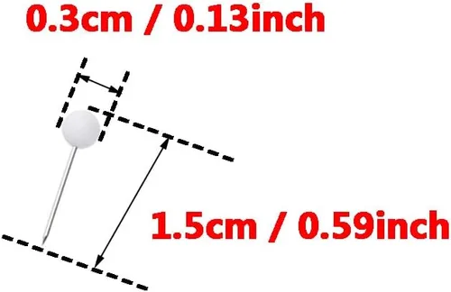 Vista 3 de Tupalizy Tachuelas de mapa de 1/8 de pulgada para manualidades, de plástico, cabeza redonda, con punta de acero para tableros de corcho