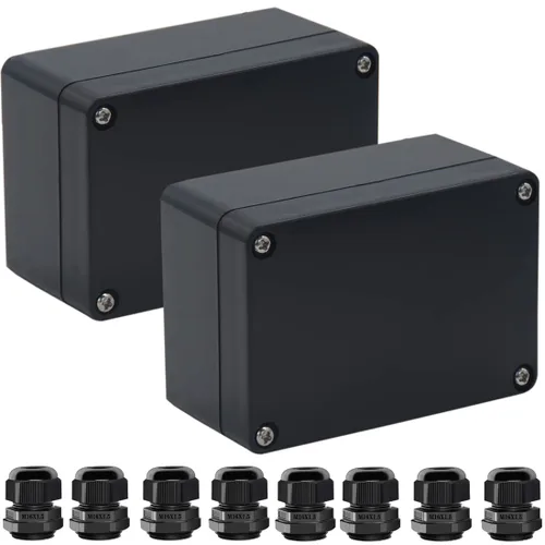 Vista 33 de Caja de conexiones Caja de conexiones IP65 impermeable de plástico ABS para proyectos eléctricos Caja de conexiones de alimentación Cajas