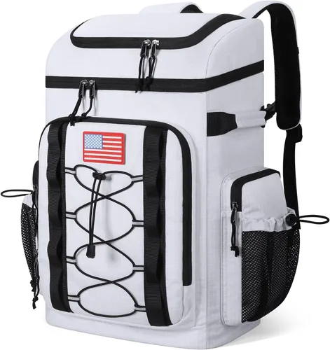 Vista 16 de Maelstrom 35/50 Can Insulated Backpack Cooler, Leakproof Soft Lunch Ice Bag Negro