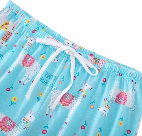 Vista 3 de ENJOYNIGHT - Conjunto estampado de pijama con parte superior sin mangas y pantalones cortos, para mujer