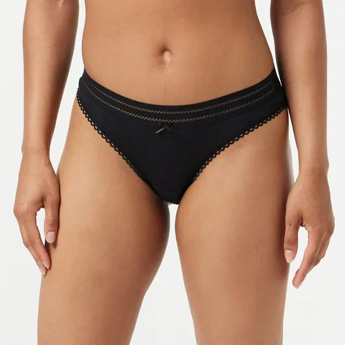 Vista 2 de Iris Lilly Tanga de algodón para mujer paquete de 5
