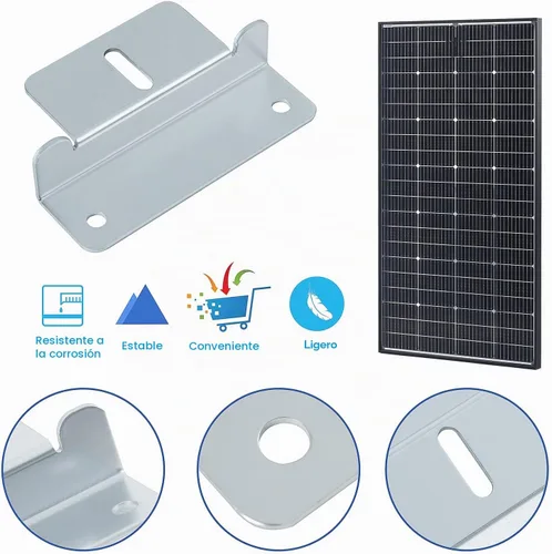 Vista 2 de JJN - Soportes para panel solar, 1 juego de 4 unidades, soportes