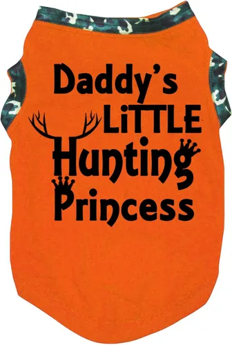 Vista 2 de Petitebella Daddy's Little Hunting Princess Puppy Dog Shirt (Hot Pink, X-Small)