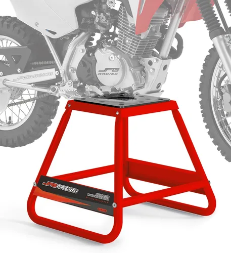 Vista 8 de JFG RACING Soporte para moto de motocross, universal desmontable recubierto en polvo antideslizante de acero para fuera de carretera MX de alta Negro