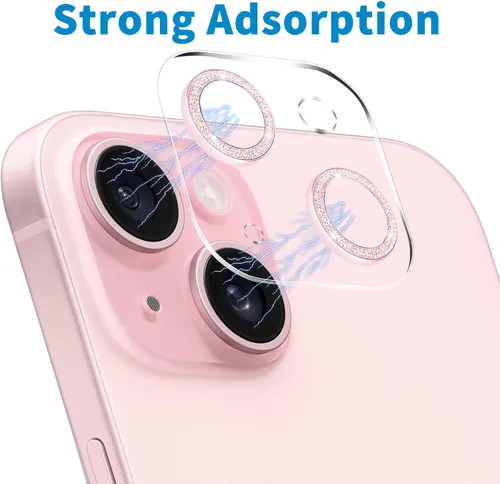 Vista 70 de Dengduoduo Paquete de 3 protectores de lente de cámara de vidrio templado para iPhone 15 de 6.1 pulgadas y para iPhone 15 Plus de 6.7 pulgadas