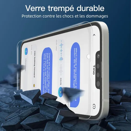 Vista 99 de NEW'C Paquete de 3 protectores de pantalla de privacidad para iPhone Air/iPhone 17 Air (6.5 pulgadas), película de vidrio templado antiespía