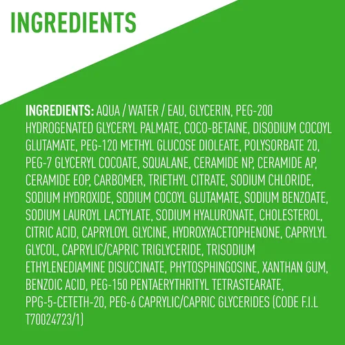 Vista 10 de CeraVe Limpiador hidratante de aceite espumoso, limpiador hidratante para cara y cuerpo, aceite de escualano + ácido hialurónico + ceramidas