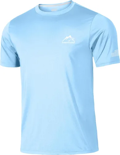 Vista 17 de NORTHYARD Camisetas de entrenamiento para correr para hombre, secado rápido Verde Armada (ArmyGreen)