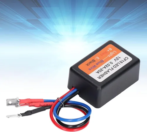 Vista 3 de Relé estroboscópico LED, controlador estroboscópico de flash, buena capacidad de conducción de corriente 12V, potente impermeable, bajo voltaje