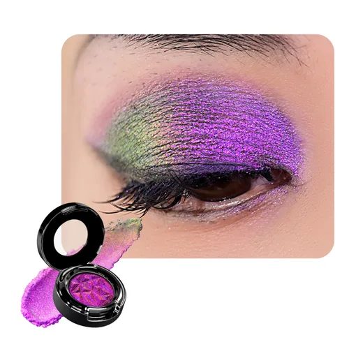 Vista 20 de CHARMACY Star Bomb - Sombra de ojos multicolor con purpurina, paleta de sombras de ojos que cambian de color, sombras de ojos en crema altamente