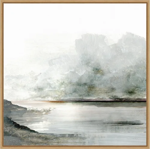 Vista 9 de Amanti Art Lienzo enmarcado para pared, 16 x 16 Ebb por Dan Hobday, lienzo enmarcado para pared, obras de arte de paisajes, decoración tradicional