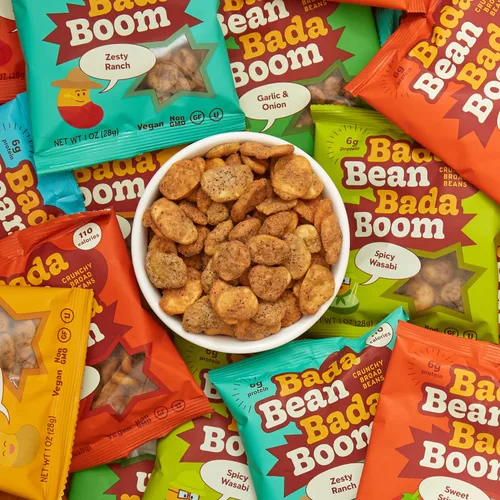 Vista 7 de Enlightened Bada Bean Bada Boom - Proteína a base de plantas, libre de gluten, vegana, crujientes y tostadas (habas), 110 calorías por porción