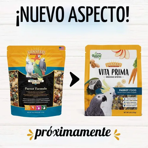 Vista 2 de Sunseed Vita Prima - Alimento para loros, 4 lb
