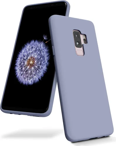 Vista 10 de GOOSPERY Funda de silicona líquida para Galaxy S9 Plus (2018) Silky-Soft Touch Full Body Protection Funda a prueba de golpes con forro de microfibra