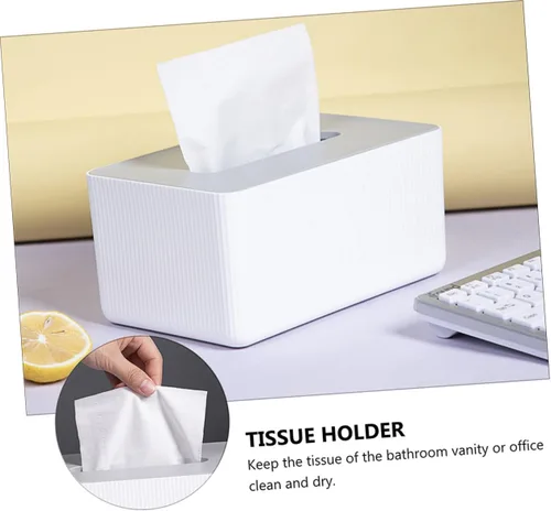 Vista 6 de Contenedor de almacenamiento de servilletas de papel corrugado para oficina en casa, 1 ud