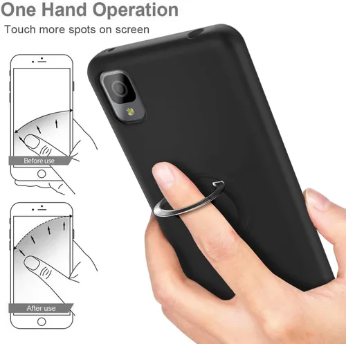 Vista 6 de NZND TCL 30 LE - Funda de silicona para TCL 30Z (T602DL), con protector de pantalla de vidrio templado (cobertura máxima), protector de cuerpo