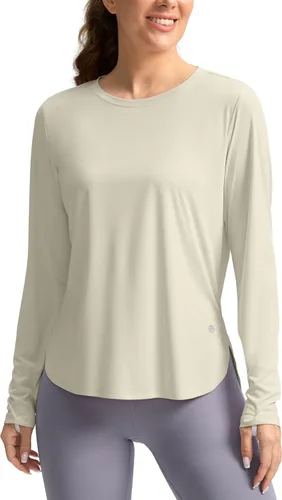 Vista 30 de Camisetas de sol para mujer, con protección ultravioleta FPU 50+, manga larga, ligera, de secado rápido, para entrenamiento, senderismo, para mujer