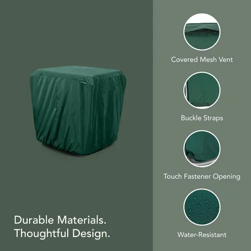 Vista 4 de Covermates - Funda para aire acondicionado, protección exterior, resistente al agua y a la intemperie Vinilo Verde Clásico