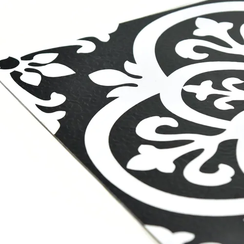 Vista 7 de FloorPops Azulejos góticos adhesivos para el suelo, FP2475, color negro