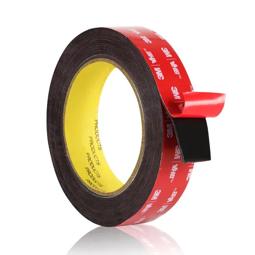 Vista 15 de Cinta de doble cara resistente, cinta de espuma de montaje impermeable, 16.5 pies de largo, 0.4 pulgadas de ancho, cinta adhesiva resistente a altas