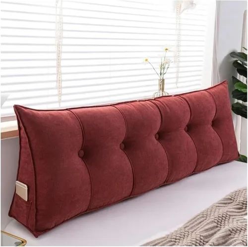 Vista 9 de Almohada de cuña para cabecero + almohada de cuña para descansar y leer, cabecera triangular súper suave, almohada de lectura de descanso prolongado