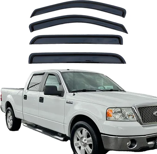 Vista 35 de Viseras adhesivas para ventana, protectores de lluvia compatibles con Toyota Rav4 2006-2012, deflector de ventana de ventilación lateral, protección