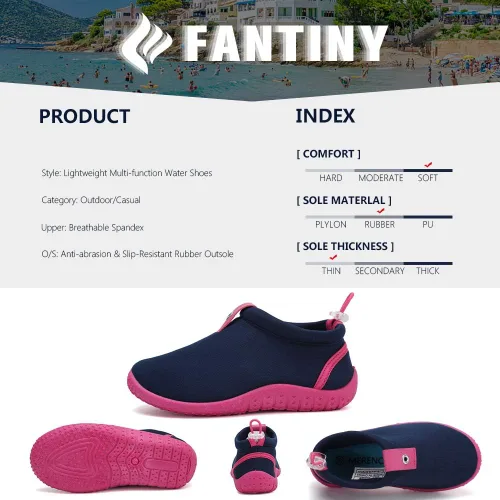 Vista 4 de CIOR - Zapatos acuáticos para niños pequeños, para piscina, playa, deportes, de secado rápido, zapatos atléticos para niñas y niños