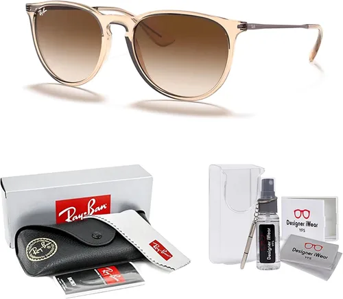 Vista 2 de Ray-Ban RB4171 ERIKA Round Sunglasses For Women +BUNDLE with ACCESSORY EYEWEAR KIT