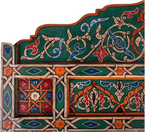 Vista 3 de Marco de espejo marroquí, espejo de granja, espejo de arco, espejo de madera grande, marco de espejo de baño rústico, pared colgante rectangular