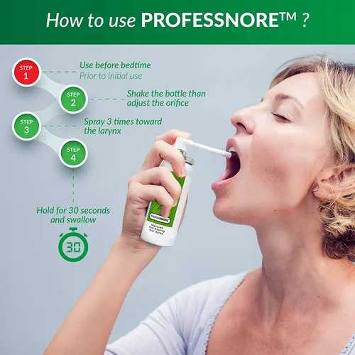 Vista 5 de Snore Solutions Anti Ronquidos Stop Relieve Spray Solución Natural para Ronquidos (Paquete de 2)