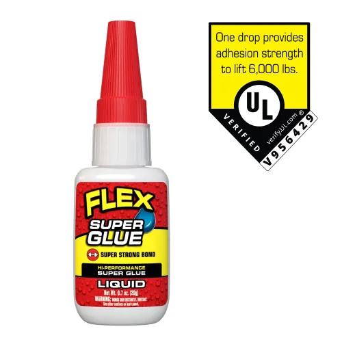 Vista 2 de Flex Super Glue Líquido, Botella de 20 Gramos, Pack de 2, Transparente, Enlace Instantáneo, Secado Rápido, Adhesivo de Cianoacrilatos, Punta