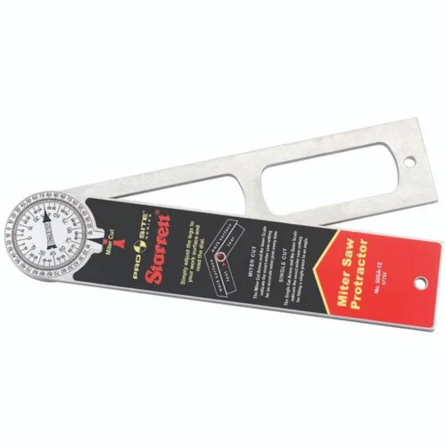 Vista 9 de Starrett ProSite 505 - Transportador combinado de aluminio, ideal para carpinteros, fontaneros y mejoras para el hogar de bricolaje, 7 pulgadas