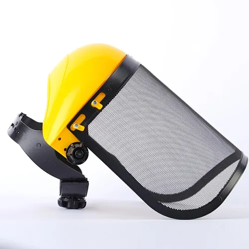Vista 5 de Protector facial resistente a los impactos con diadema ajustable, protector transparente para trabajos metálicos y construcción, protector facial