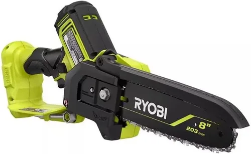 Vista 2 de RYOBI Mini motosierra compacta de poda con batería de 18V sin escobillas de 8 pulgadas (solo herramienta)