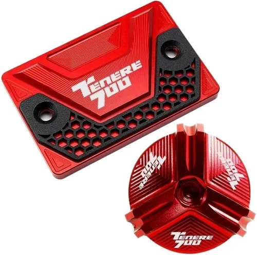 Vista 2 de W para Yamaha Tenere 700 Tenere700 XTZ T700 2019-2023 Tapa del líquido de freno delantero Tapa del tapón del motor Y (Color : EP Negro)